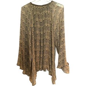 Thomas Wylde Silk Leather Scorpion Print Top